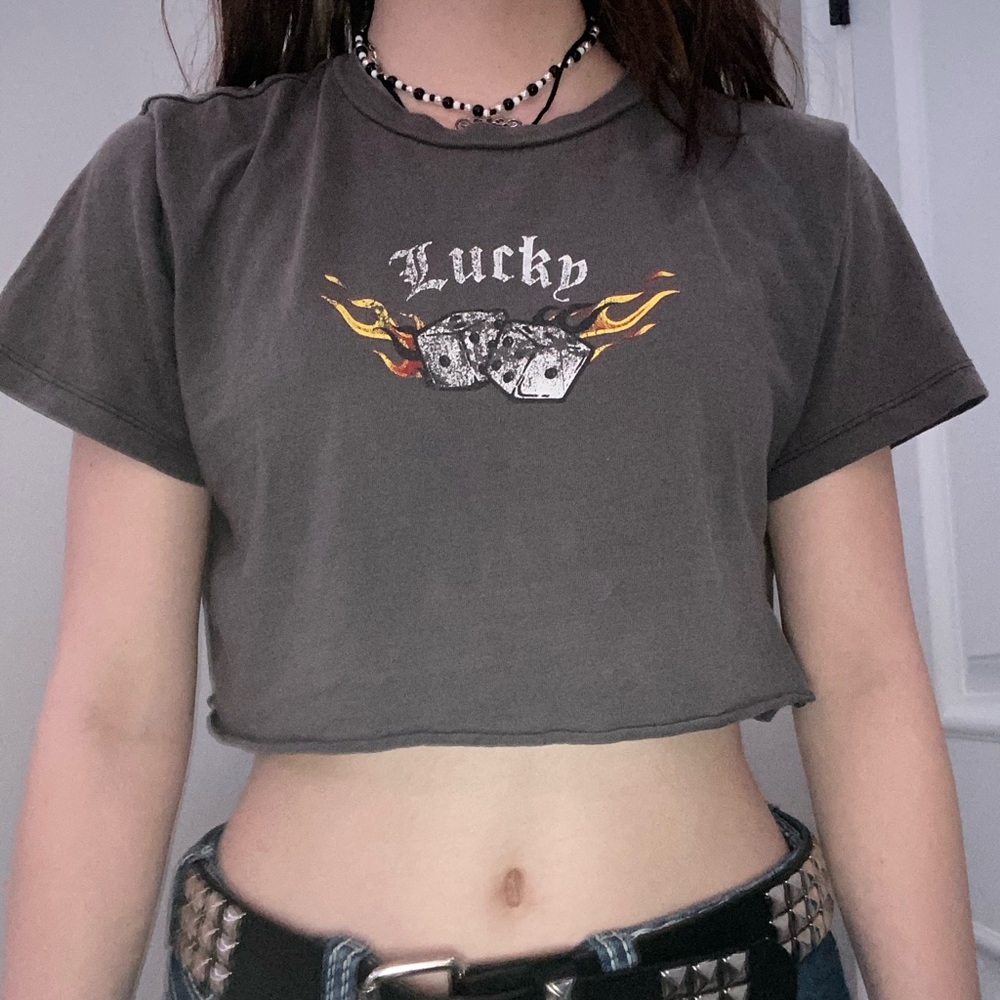 garage rockstar gf cropped tee
